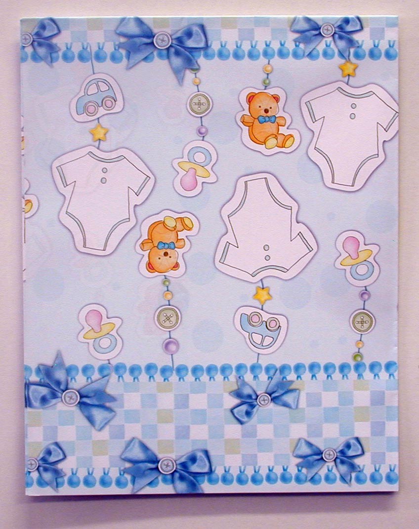 Baby Rattle Boy Wrapping Paper