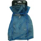 Blue/Silver Leaf Organza Bag Large