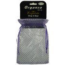 Lilac/Silver Squares Organza Bag Medium