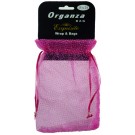 Pink/Silver Dots Organza Bag Medium