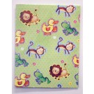 Juvenile Animals - Green Wrapping Paper
